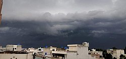 Supercell thunderstorm in Faisalabad on 13th March 2020