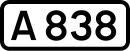 A838 road