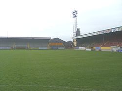 Interior view of a sports stadium