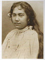 A photograph by Charles Georges Spitz often reproduced as a photograph of Teha'amana.