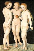 Die drei Grazien (Lucas Cranach der Ältere, 1530)