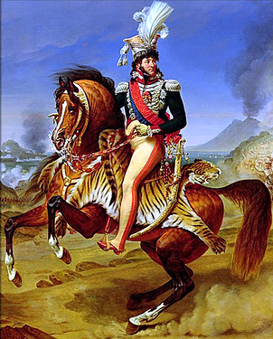 Joachim Murat, König von Neapel, Gemälde von Antoine-Jean Gros, 1812, Musée du Louvre, Paris