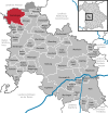 Lage der Gemeinde Fremdingen im Landkreis Donau-Ries