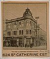 1908 newspaper advertisement for a movie theatre on Ste.-Catherine Street, Montreal.