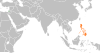 Location map for Palestine and the Philippines.