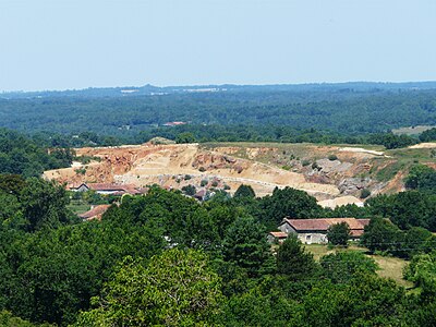 Der Kalksteinbruch bei Sabouret