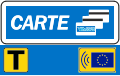 Corsia Carte: ammesso il pagamento con le carte di qualsiasi circuito, Viacard a scalare comprese. In presenza della T è ammesso anche il pagamento con Telepedaggio.