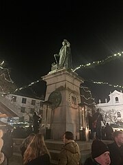 Statue of Maximilian the first in the centre