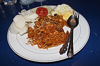 Mie Aceh dengan sebuah Telur