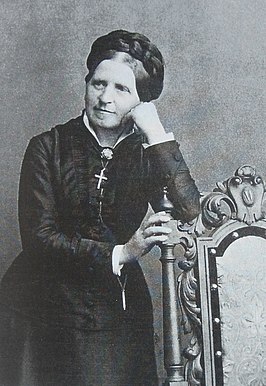 Johanna Spyri rond 1890.