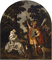 Begegnung des hl. Bruno mit Roger I von Sizilien, 1626-32, Öl auf Leinwand, 337 × 298 cm, Prado, Madrid