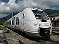 De trein in St-Pierre-d'Albigny (Savoie)