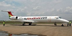 Embraer ERJ 145 der Africa World Airlines