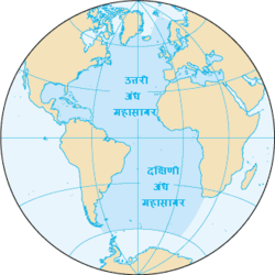 Map of the Arctic Ocean