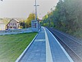 Der 100 Meter lange Bahnsteig