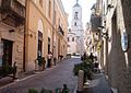 Catanzaro - "Via Antonio Menniti İppolito" sokağı ve Katedral can kulesi
