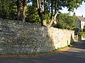 Cotswold dry stone wall Chalford, Gloucestershire, England