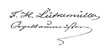 Unterschrift F.H.Lütkemüller