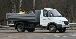 Kipper GAZ-SAZ-2505 auf Basis des GAZ-3310, Nordwestrussland, 2014