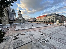 Gendarmenmarkt reconstruction Aug 2024