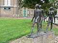 Pieterpad walkers, sculpture by Nelleke Allersma [nl]