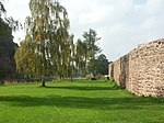 Die Klostermauer auf der Muldenseite