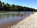 Strand aan de Garonne