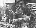 Jewish youth group working as woodcutters, 1934