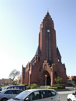 De Sint-Laurenskerk in Merris