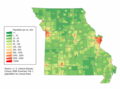 Image 56Missouri population density map (from Missouri)