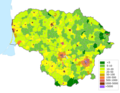 Image 33Population density in Lithuania by elderships (from Lithuania)