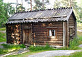 Historische Hirtenhütte aus Malax, heute im Freilichtmuseum Seurasaari ausgestellt