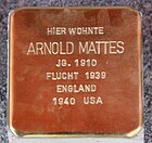 Stolperstein für Arnold Mattes