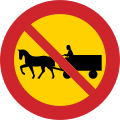 No horse-drawn vehicles