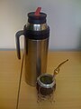 Image 5The invigorating yerba mate in its gourd with thermos. It is a fixture in Uruguayan daily life. (from Culture of Uruguay)