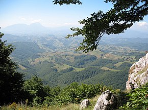 Vedere asupra satului Holbav