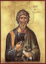 Greek icon of the Apostle Andrew "The First Called"
