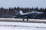 A No. 75 Squadron F/A-18 Hornet during the squadron's deployment to Red Flag - Alaska in early 2008