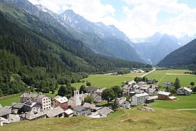 Casaccia, Blick talabwärts