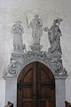 Frühbarocke Portalmalerei an der Kirche Altheim, um 1600.