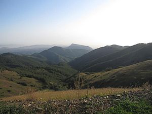 Scenery around Dizapayt Mountain (Azerbaijani: Ziyarət dağı) and Katarovank, near Hin Tagher