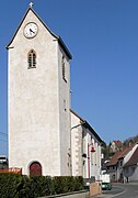 Westseite der Kirche St. Sebastian