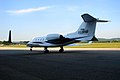 Particolare della parte posteriore di un Learjet 31A.