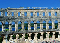 The amphitheathre in Pula, Croatia