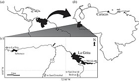 Nơi phát hiện Tachiraptor admirabilis ở Venezuela