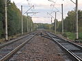 End of electrified railway in Aegviidu