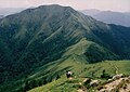 Mount Jirogyu from the top of Mount Tsurugi