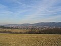 Nördliche Weschnitzpluton-Hügel (Richtung Fürth) mit nordöstlich abgrenzender Trommgranit-Kette (Großes Köpfchen – Wagenberg)