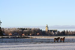 Rasbo church and part of Gåvsta