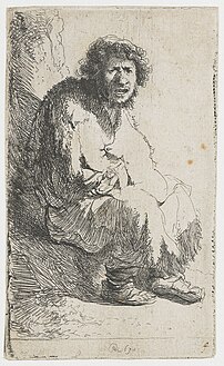 Beggar sitting on a clod of earth (1630, Rijksmuseum Amsterdam).